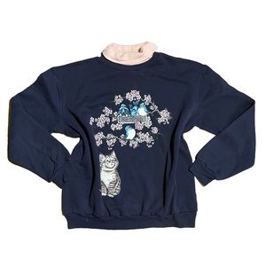Vintage 90s Women’s Cat Kitten Sweater